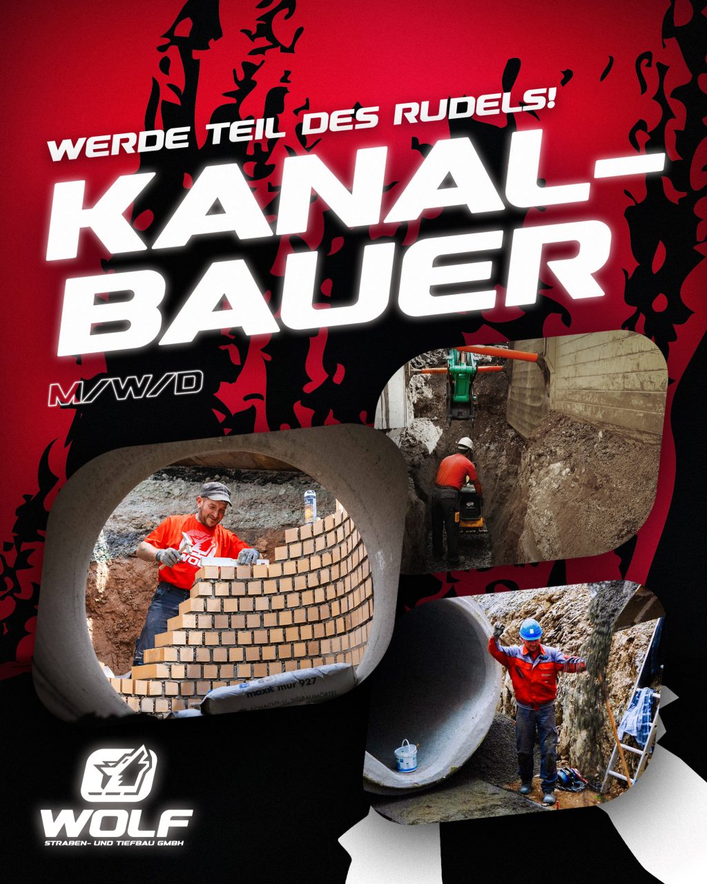 Kanalbauer gesucht!